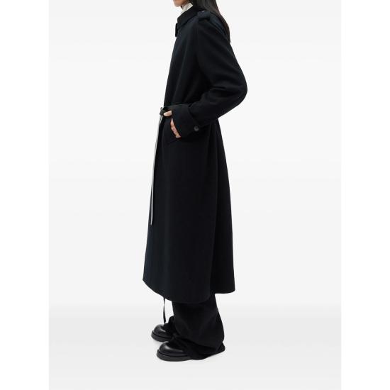26FW 앤 드뮐미스터 트렌치 코트 B0014246 FA207 099 BLACK - ANN DEMEULEMEESTER