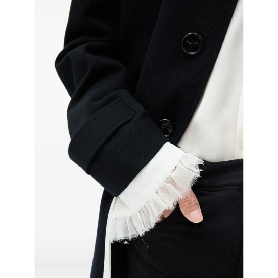 26FW 앤 드뮐미스터 트렌치 코트 B0014246 FA207 099 BLACK - ANN DEMEULEMEESTER