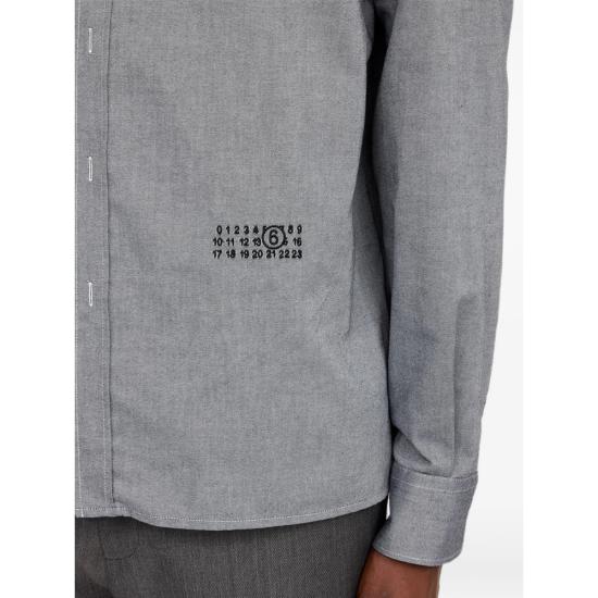 26FW MM6 메종마르지엘라 긴팔 셔츠 M36015 SH0DT0049 900 GREY - MM6 MAISON MARGIELA