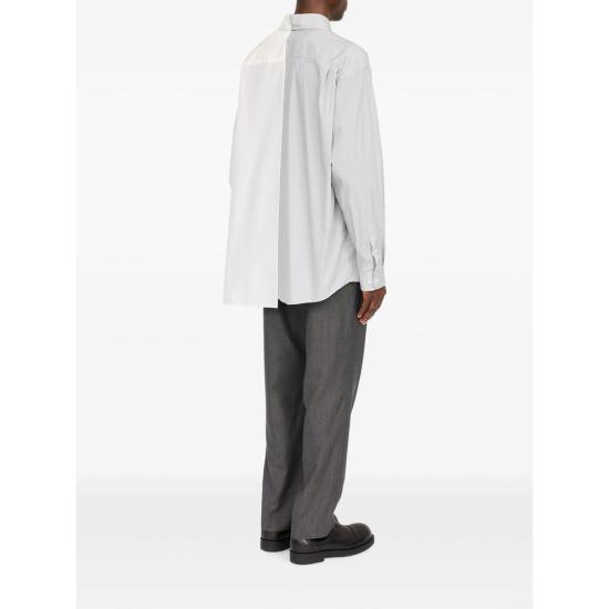 26FW MM6 메종마르지엘라 긴팔 셔츠 MTN183 SH0DT0057 961 WHITE GREY - MM6 MAISON MARGIELA