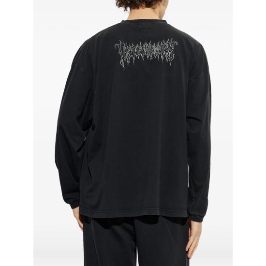 26FW 베트멍 긴팔 티셔츠 MH27LS206B BLACK - VETEMENTS
