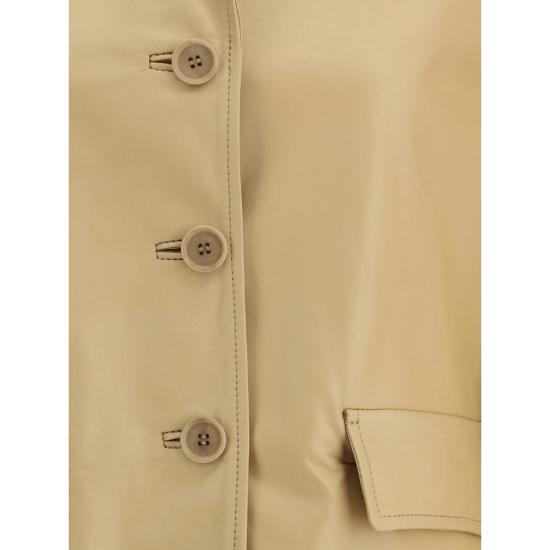 26FW 살바토레 산토로 가죽 자켓 48013 D PAGLI NEUTRALS - SALVATORE SANTORO