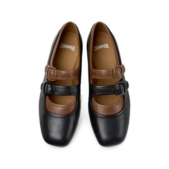 26FW 캠퍼 플랫 슈즈 K201952 001 BLACK BROWN - CAMPER