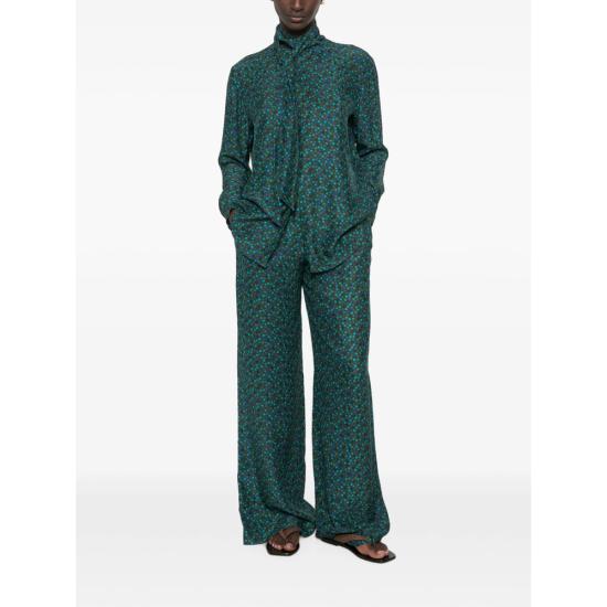 26FW 지안루카카페놀로 블라우스 26ITS513 800 33101 GREEN BLUE - GIANLUCA CAPANNOLO