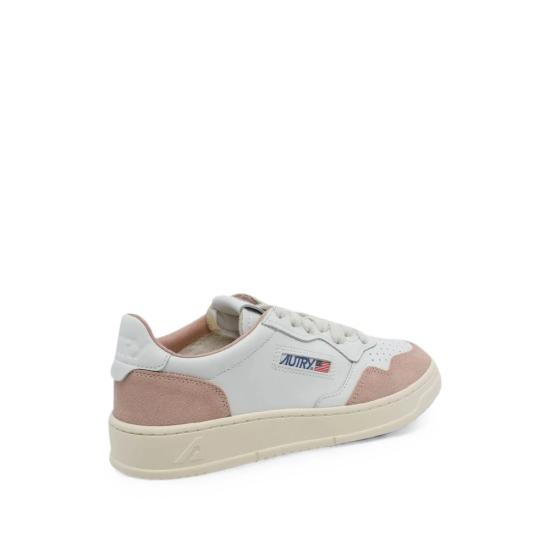 26FW 오트리 메달리스트 로우 레더 스니커즈 AULW FT16 WHITE PINK - AUTRY