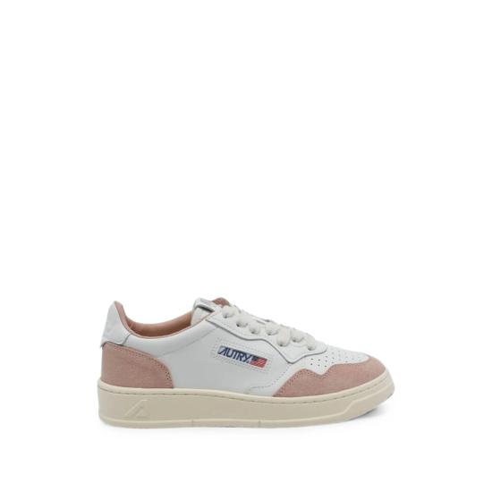 26FW 오트리 메달리스트 로우 레더 스니커즈 AULW FT16 WHITE PINK