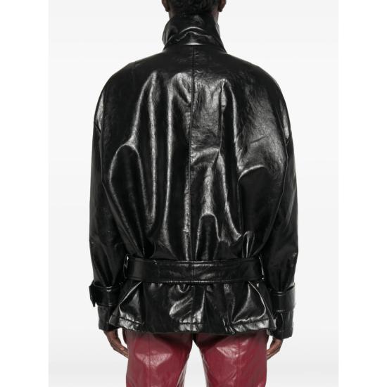 26FW 페데리카 토시 가죽 자켓 30250 302 29 BLACK - FEDERICA TOSI