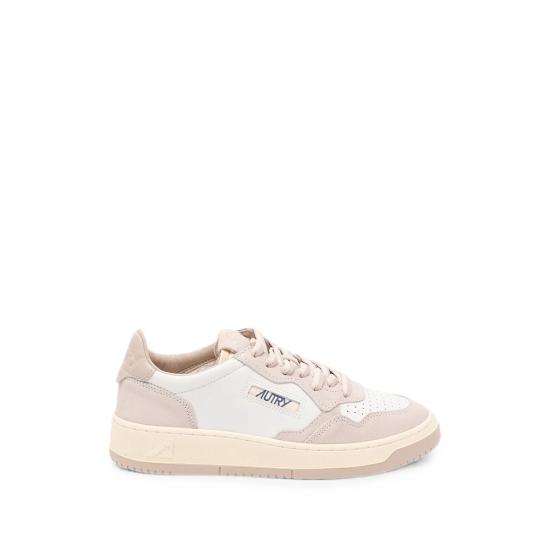 26FW 오트리 메달리스트 로우 레더 스니커즈 AULW BW05 NEUTRALS WHITE