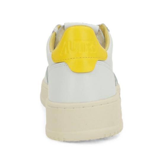 26FW 오트리 메달리스트 로우 스니커즈 AULM ML07 WHITE YELLOW - AUTRY