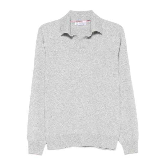 26FW 브루넬로 쿠치넬리 캐시미어 스웨터 M22203805 CK773 GREY