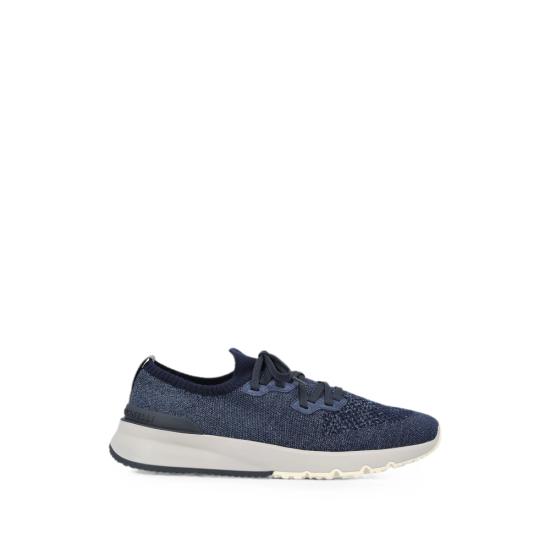26FW 브루넬로 쿠치넬리 시네 니트 러너 MZUKISO250 CBJ51 BLUE