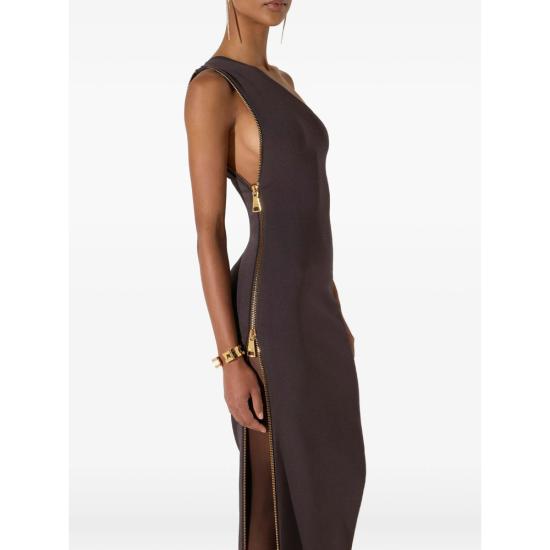 26FW 엘리자베타프랜치 롱 원피스 AM07B66E2 EV9 BROWN - ELISABETTA FRANCHI