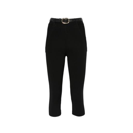 26FW 셀프 포트레이트 크롭 팬츠 AW26 149P B BLACK