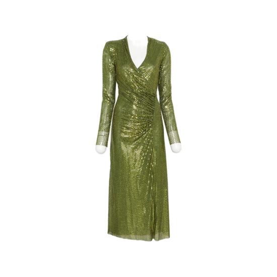 26FW 셀프 포트레이트 원피스 AW26 154M G GREEN