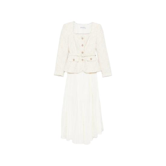 26FW 셀프 포트레이트 미디 원피스 AW26 129M C CREAM NEUTRALS