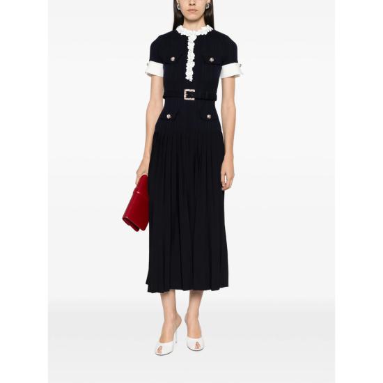 26FW 셀프 포트레이트 롱 원피스 AW26 101MC N NAVY BLUE - SELF PORTRAIT