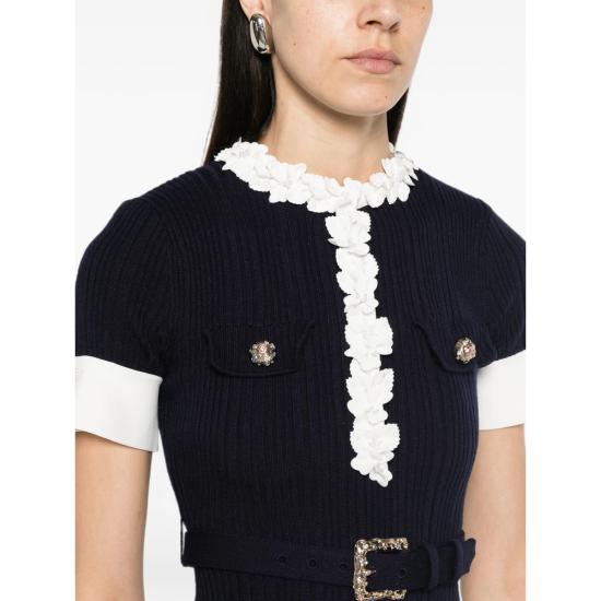 26FW 셀프 포트레이트 롱 원피스 AW26 101MC N NAVY BLUE - SELF PORTRAIT