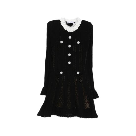 26FW 셀프 포트레이트 원피스 AW26 100S B BLACK