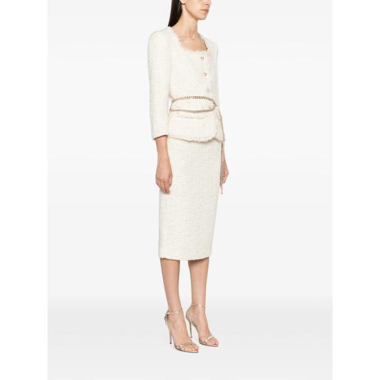 26FW 셀프 포트레이트 미디 원피스 AW26 059MA C CREAM NEUTRALS - SELF PORTRAIT