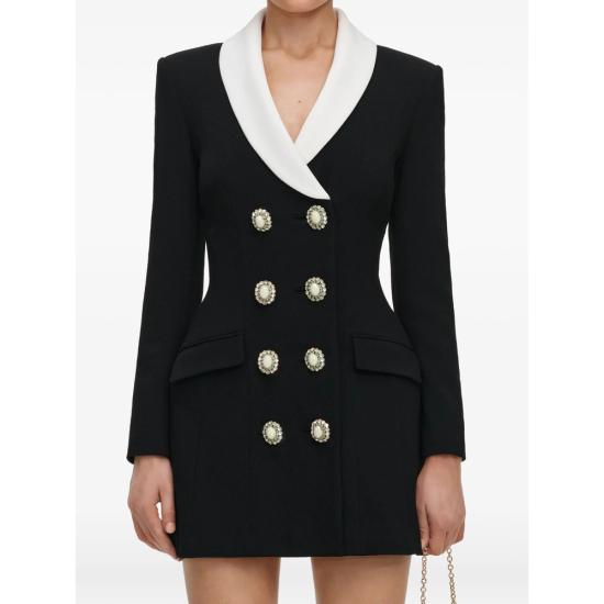 26FW 셀프 포트레이트 원피스 AW26 054S B BLACK