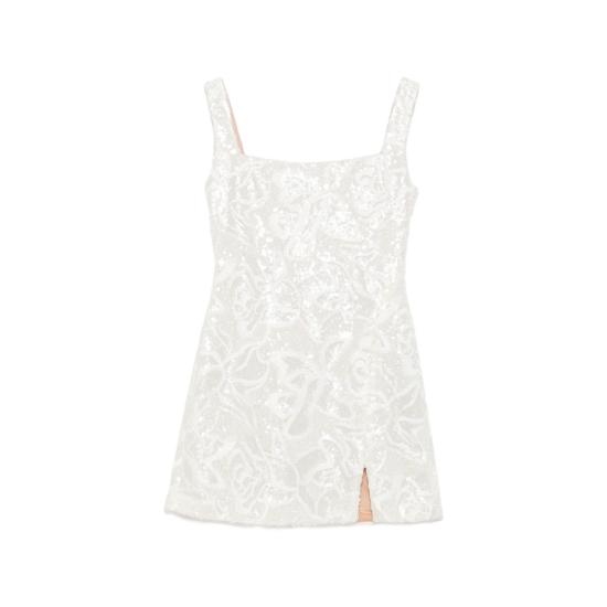 26FW 셀프 포트레이트 원피스 AW26 005S W WHITE