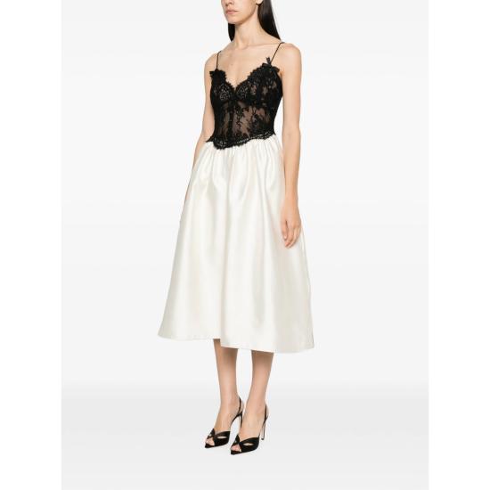 26FW 셀프 포트레이트 원피스 AW26 023M C CREAM NEUTRALS BLACK - SELF PORTRAIT