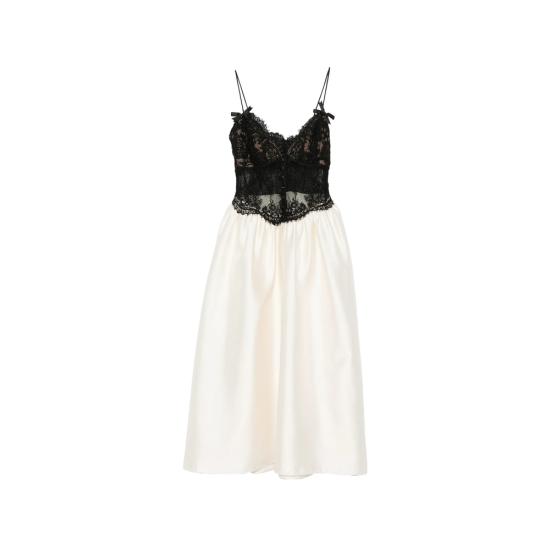 26FW 셀프 포트레이트 원피스 AW26 023M C CREAM NEUTRALS BLACK