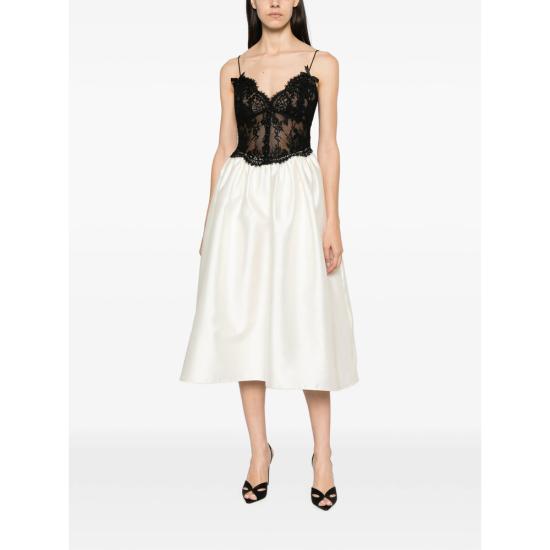 26FW 셀프 포트레이트 원피스 AW26 023M C CREAM NEUTRALS BLACK - SELF PORTRAIT