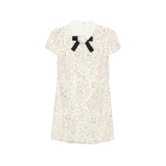 26FW 셀프 포트레이트 숏 원피스 AW26 019S C CREAM NEUTRALS