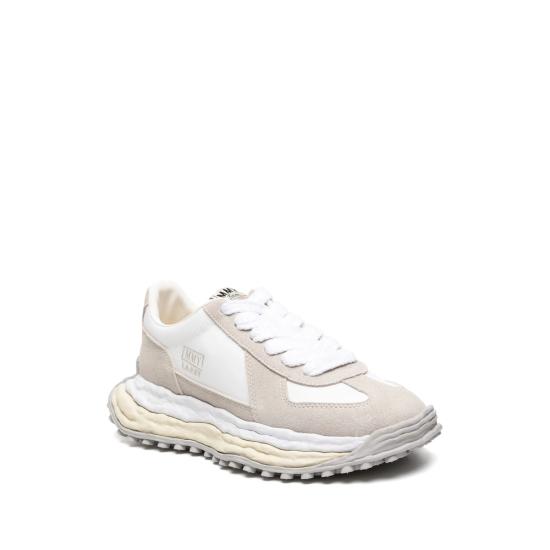 26FW 메종 미하라 야스히로 래리 OG솔 믹스 메테리얼 로우탑 스니커즈 A14FW703 WHITE - MAISON MIHARA YASUHIRO
