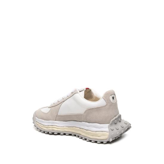 26FW 메종 미하라 야스히로 래리 OG솔 믹스 메테리얼 로우탑 스니커즈 A14FW703 WHITE - MAISON MIHARA YASUHIRO