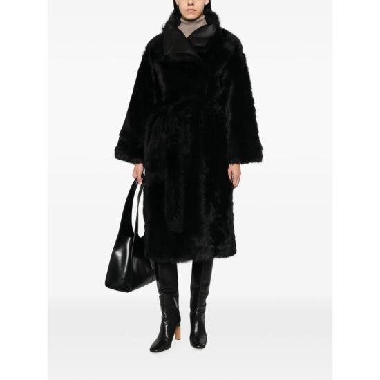 26FW 이브살로몬 코트 27WYM62415TOSX C99R BLACK - YVES SALOMON