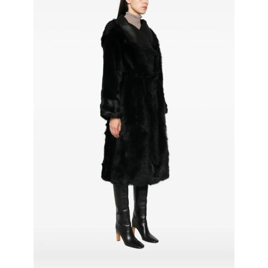 26FW 이브살로몬 코트 27WYM62415TOSX C99R BLACK - YVES SALOMON