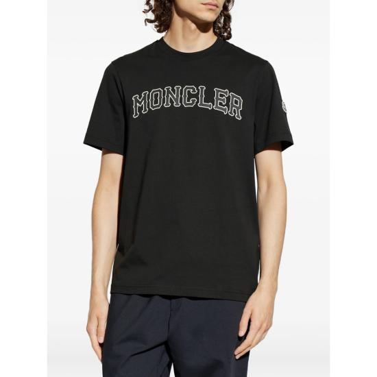 26FW 몽클레어 반팔 티셔츠 89B8U 8C000 18 999 BLACK - MONCLER