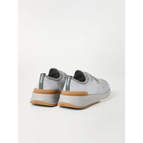 26FW 브루넬로 쿠치넬리 시네 니트 러너 MZUKISO250 CJN33 GREY - BRUNELLO CUCINELLI