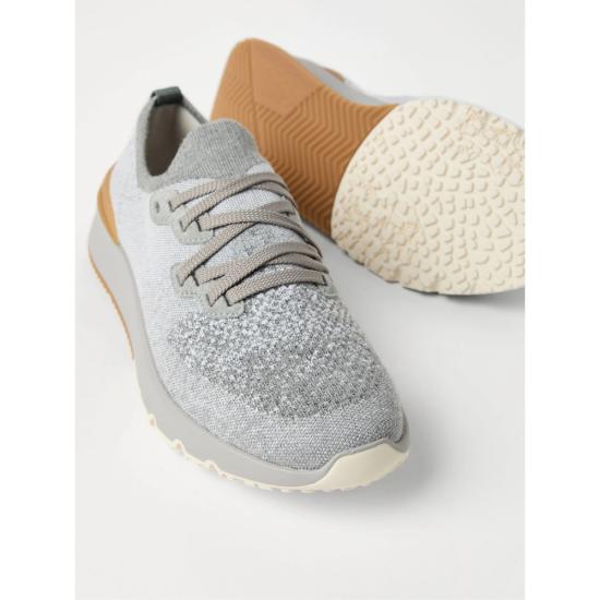26FW 브루넬로 쿠치넬리 시네 니트 러너 MZUKISO250 CJN33 GREY - BRUNELLO CUCINELLI