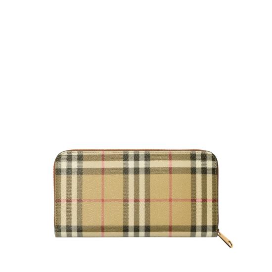 26FW 버버리 체크 지퍼 지갑 8109812 LS ELMORE A9534 NEUTRALS