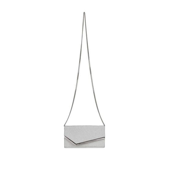 26FW 지미추 클러치/파우치 EMMIE IGT SILVE GREY NEUTRALS - JIMMY CHOO