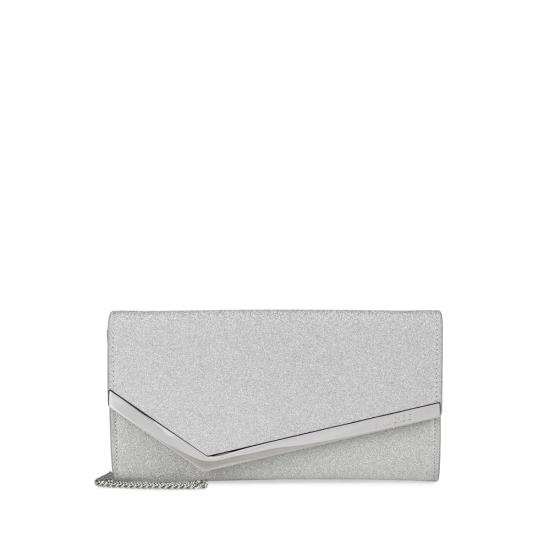 26FW 지미추 클러치/파우치 EMMIE IGT SILVE GREY NEUTRALS