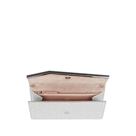 26FW 지미추 클러치/파우치 EMMIE IGT SILVE GREY NEUTRALS - JIMMY CHOO