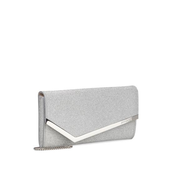 26FW 지미추 클러치/파우치 EMMIE IGT SILVE GREY NEUTRALS - JIMMY CHOO