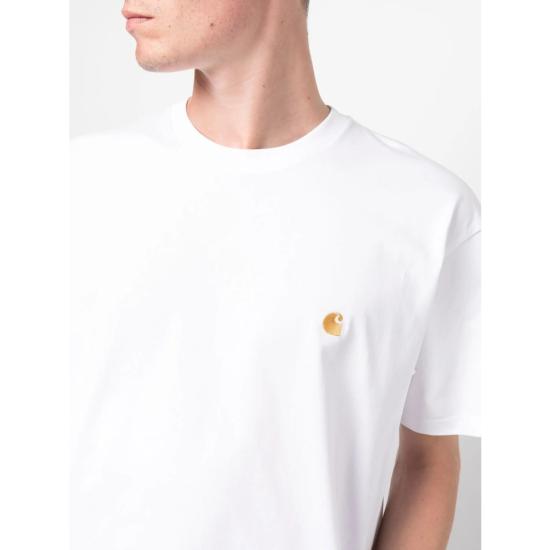 26FW 칼하트 숏슬리브 체이스 티셔츠 I026391 00RXX WHITE - CARHARTT