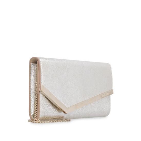 26FW 지미추 클러치/파우치 EMMIE GLE CHAMP SILVER - JIMMY CHOO