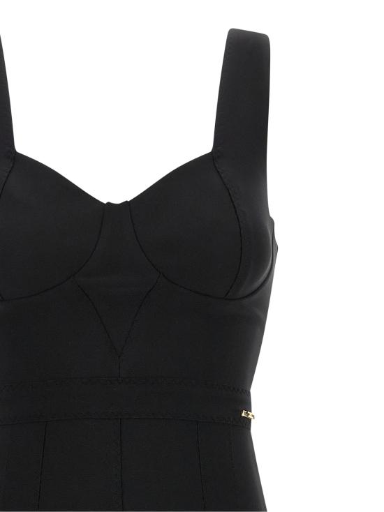 26FW 엘리자베타프랜치 미디 원피스 AB98566E2110 Black - ELISABETTA FRANCHI