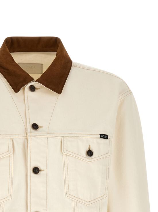 26FW 프라다 자켓 GEB320SOOO1954F01CD White - PRADA