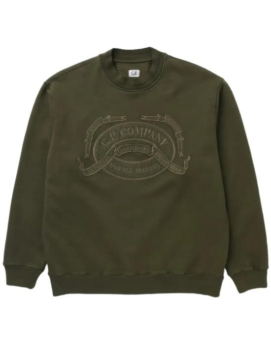 26FW 씨피 컴퍼니 긴팔 티셔츠 21CMSS174A 006453O 683 Ivy green
