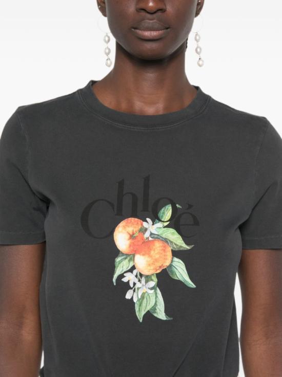 26FW 끌로에 반팔 티셔츠 CH26AJH08988070 Black - CHLOE