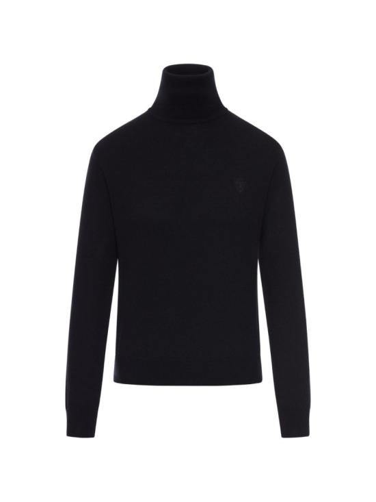 26SS 구찌 자수 울 니트 터틀넥 860442XKFG71043 Black