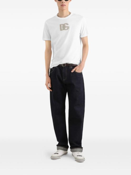 26FW 돌체앤가바나 반팔 티셔츠 G8PV1ZG7Q1YW0800 White - DOLCE & GABBANA