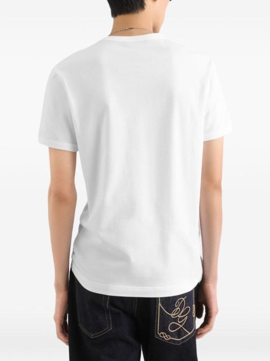 26FW 돌체앤가바나 반팔 티셔츠 G8PV1ZG7Q1YW0800 White - DOLCE & GABBANA
